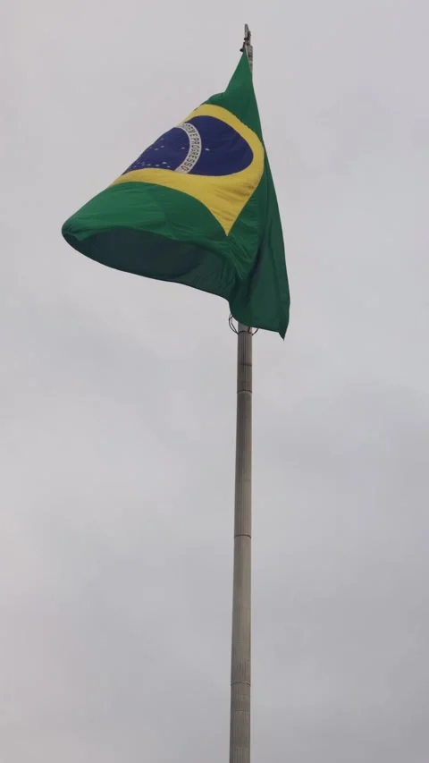 Brazilian Flag Stock Footage 339925854