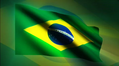 Brazilian flag - HD Loop Stock Footage 527942
