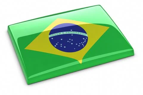 Brazilian flag Stock Illustration
