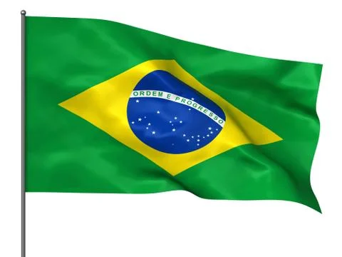 Brazilian flag Stock Illustration