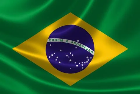 Brazilian Flag Stock Illustration