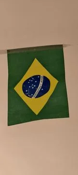 Brazilian flag Fotos Stock