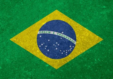 Brazilian flag texture as background Illustrazione stock