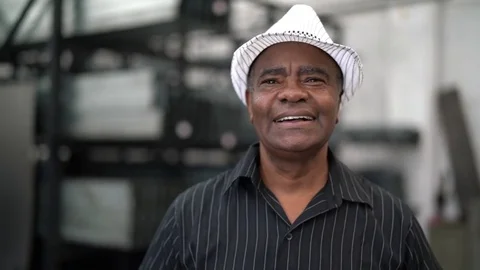 Brazilian Man Looking at Camera Stock Footage 84789852