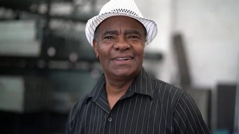Brazilian Man Looking at Camera Stock Footage 84789914
