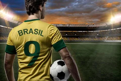 Brazilian soccer player Stock Photos