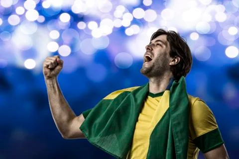 Brazilian soccer player 스톡 사진