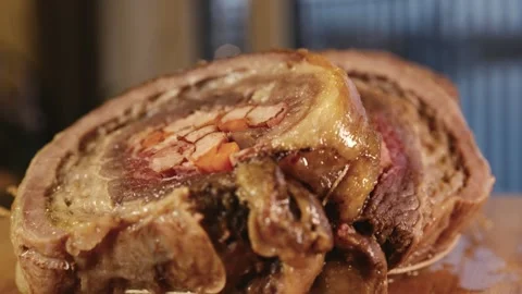 Brazilian Stuffed Beef Ribs Stock Footage 321428896