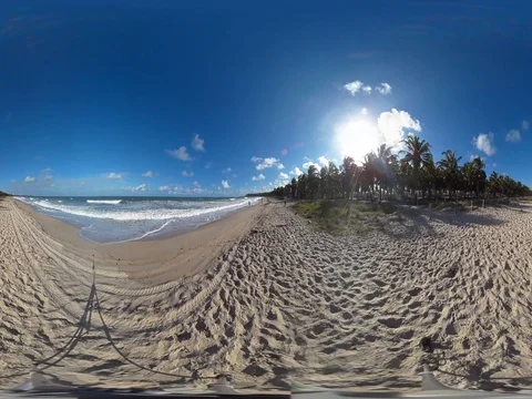 Brazilian tropical beach VR 360º Stock footage Stock Footage