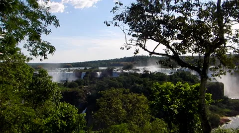 Brazilian Waterfall Stock Footage 44300716