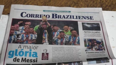 Brazilians react the title of Argentina in the World Cup, Brasilia (es-ES), BR - Video stock 227005800
