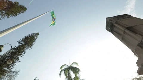 Brazil's flag Stock Footage 86941218