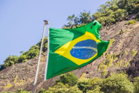 Brazil's flag Stock Photos