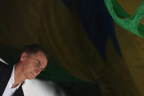 Brazil's President-elect Jair Bolsonaro attends  73th anniversary of the Paratro Stock Photos
