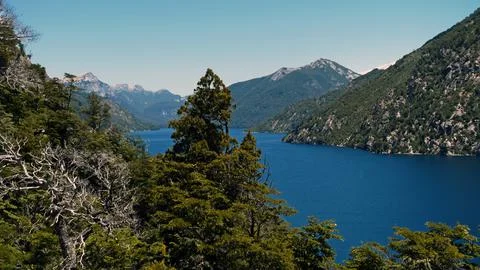 Brazo de la Tristeza, Nahuel Huapi Lake, Bariloche, Argentina Stock Photos