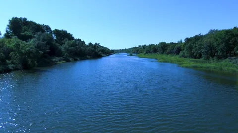 Brazos River Low Altitude Video stock 251202672