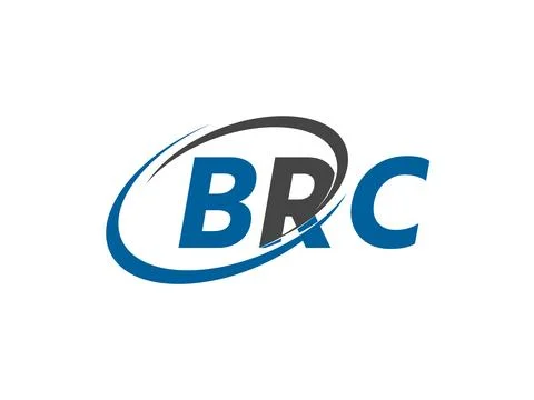 BRC letter creative modern elegant logo design Stock Illustration