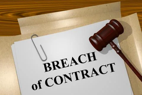 Breach of Contract concept Stock Illustration