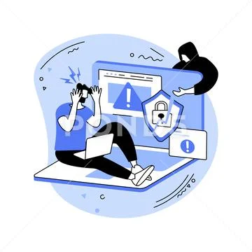 Breach detection isolated cartoon vector illustrations. Illustration ...