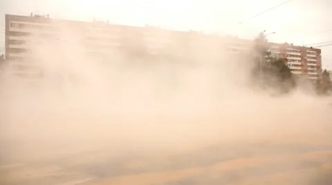 Breach of hot water Stock Footage 10724500