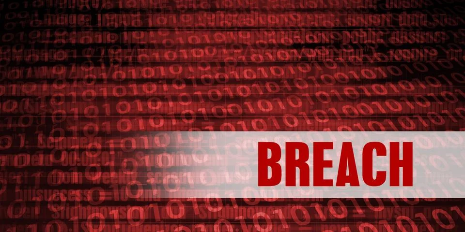 Breach Security Warning Stockillustratie