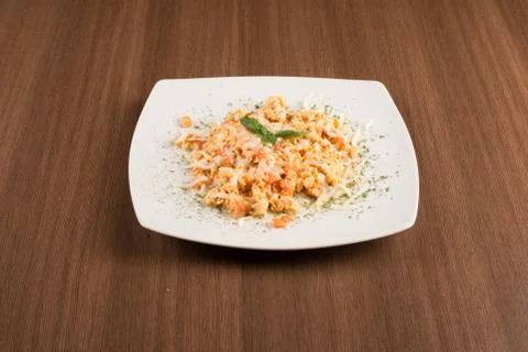 Breackfast omlette on a dish Stock Photos