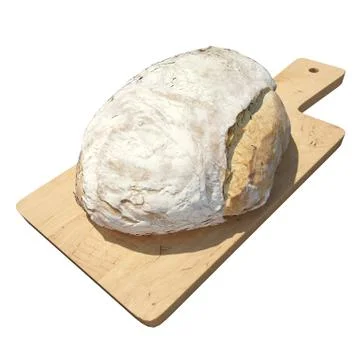 Bread 3d illustration isolated on the white background Stock Illustration
