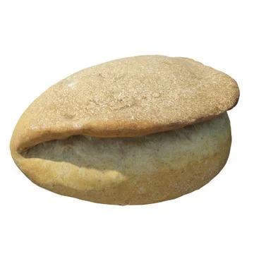 Bread 3d illustration isolated on the white background Stock Illustration