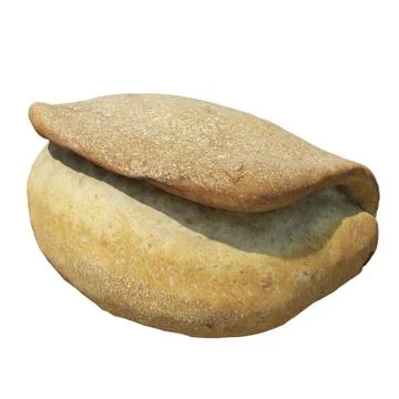 Bread 3d illustration isolated on the white background Stock Illustration
