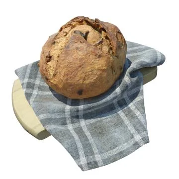 Bread 3d illustration isolated on the white background Stock Illustration