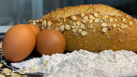 Bread and baking products Fotos de archivo