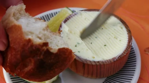 Bread And Butter Stock Footage 7759642