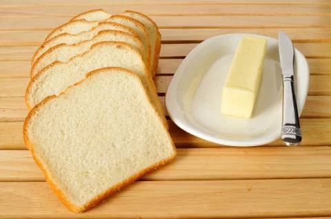Bread and butter Stock Photos