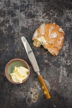 Bread and butter Stock Photos