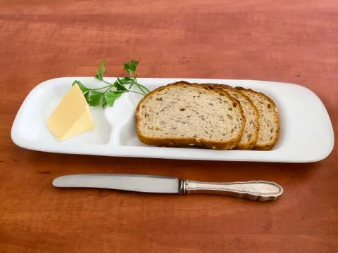 Bread and butter Stock Photos