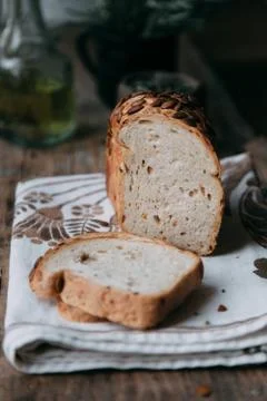 Bread and butter Stock Photos