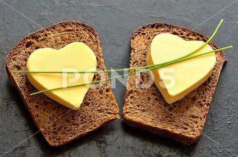 Bread and butter Stock Photos