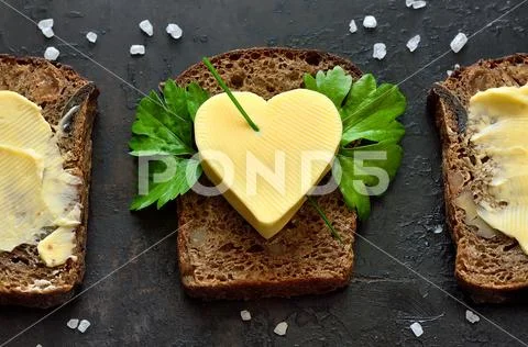 Bread and butter Stock Photos