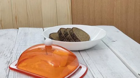 Bread and butter Stock Photos