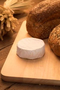 Bread and cheese Stock Photos