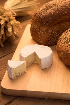 Bread and cheese Stock Photos