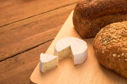 Bread and cheese Stock Photos