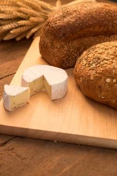 Bread and cheese Stock Photos