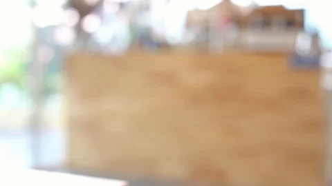 Bread and coffee in cafe, handheld panning shot Stock Footage 105585257