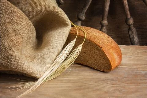 Bread and ears 스톡 사진