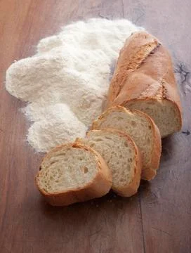 Bread and Flour Stock-Fotos