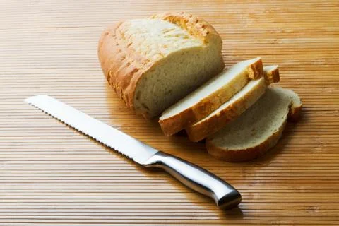 Bread and grain knife Stock Photos