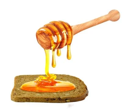 Bread and honey Stock Photos
