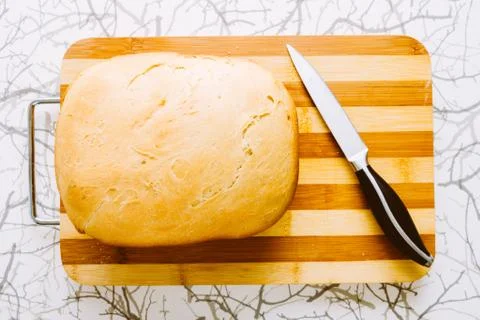 Bread And Knife Stock Photos