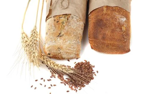 Bread and linseed Foto stock